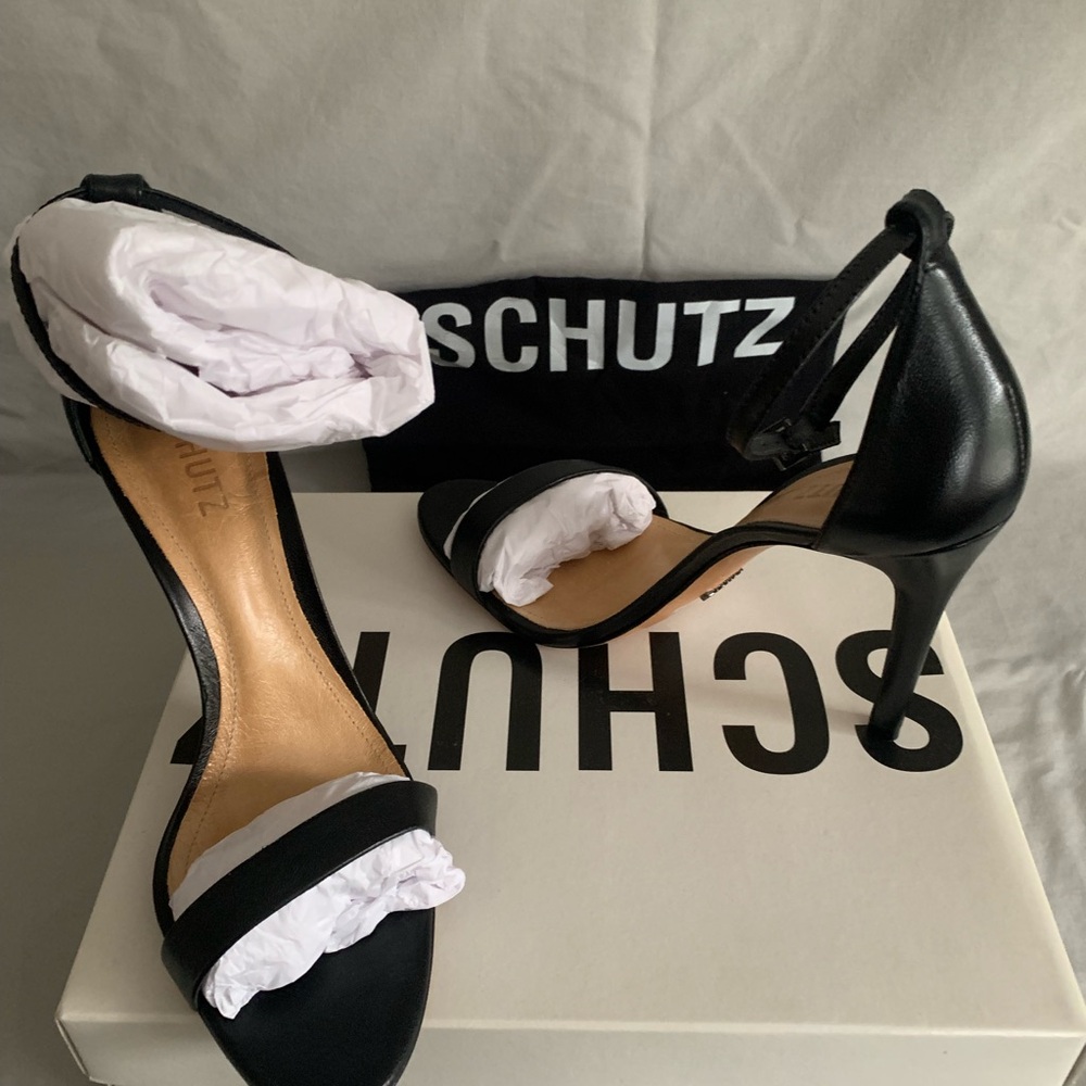 Schutz Black Women's Heels